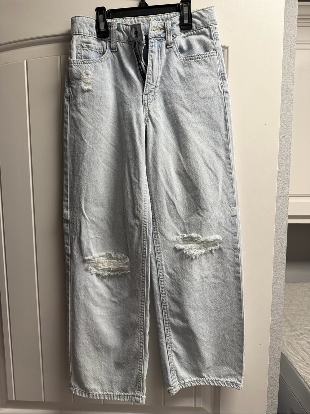 Hippie Girl Light Wash Jean, high rise - wide leg